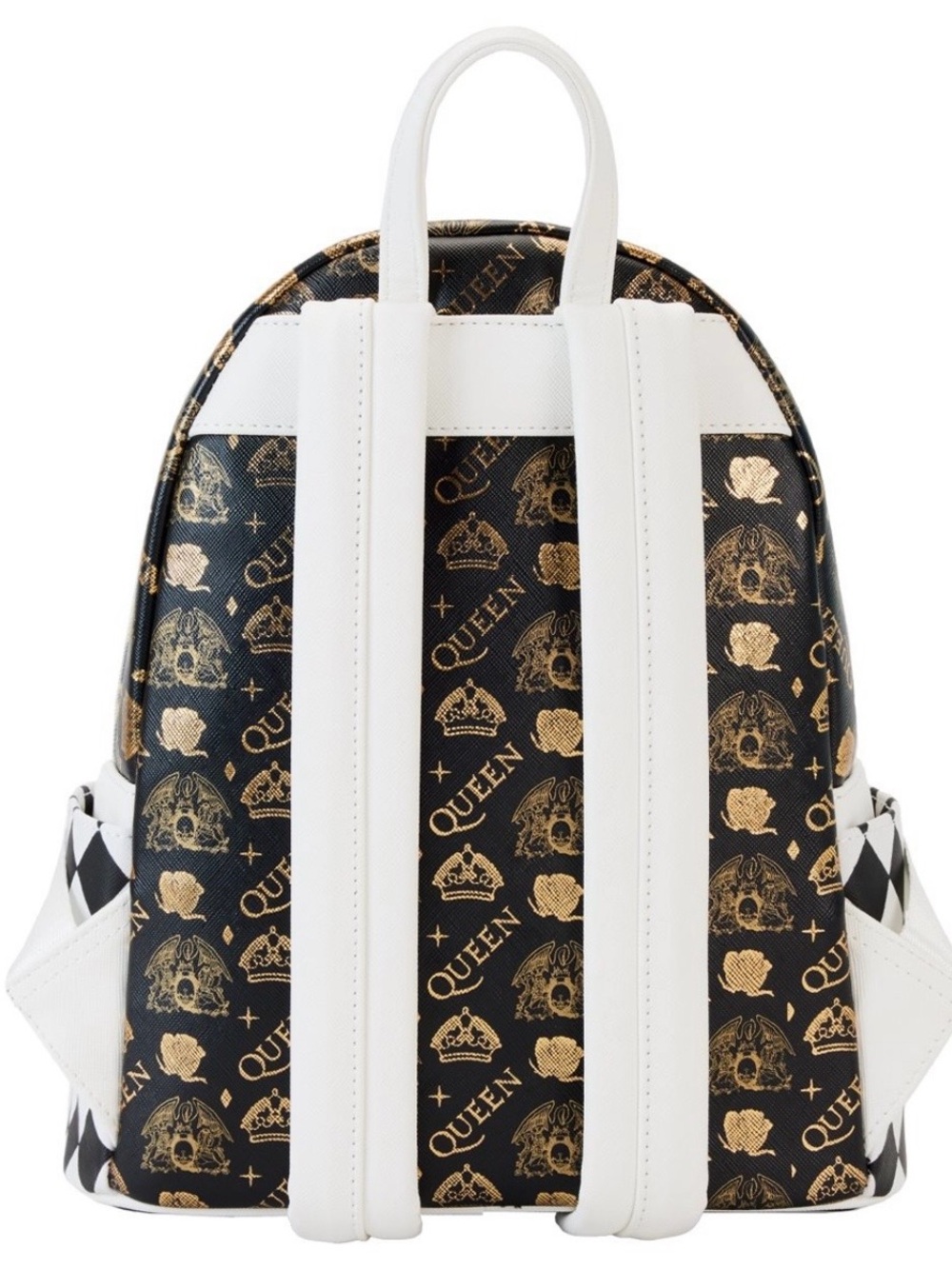 NWOT Queen by Loungefly- Black & Gold 'Queen' Crest Mini Backpack! - Picture 3 of 4